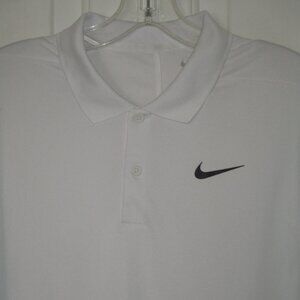 Nike Dri-Fit Mens S/S White Golf Polo Shirt NWOT - Size Small